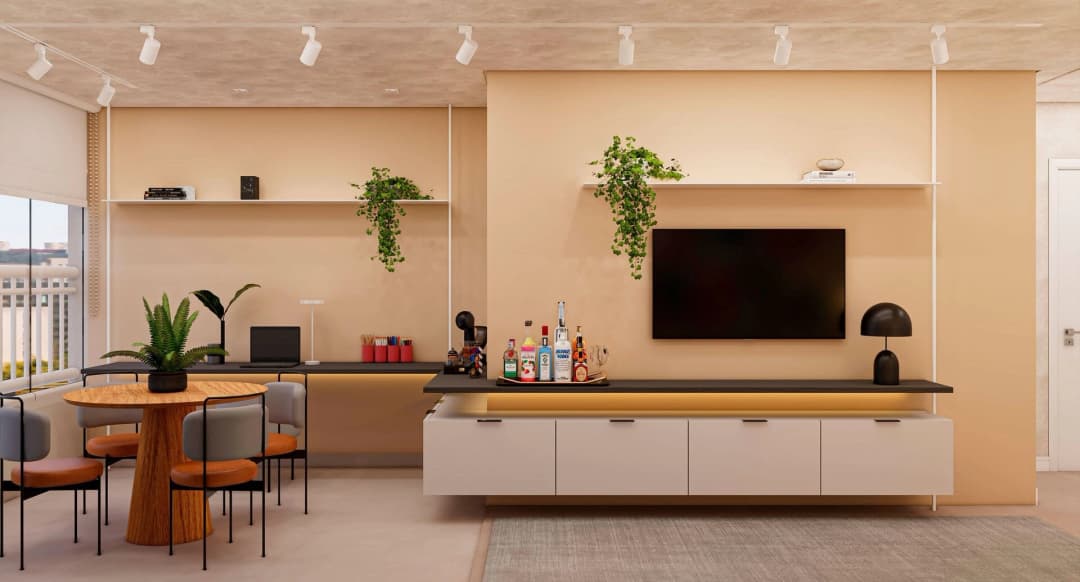 Apartamento DUO 60 m² Sala
