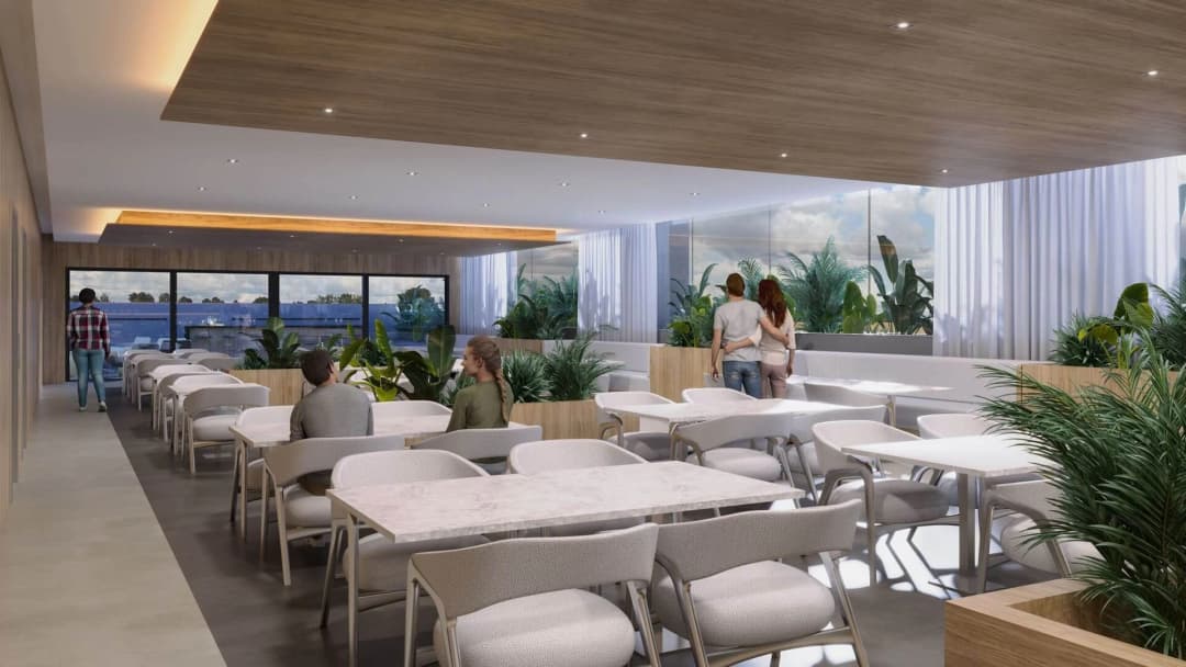 Restaurante no Rooftop

