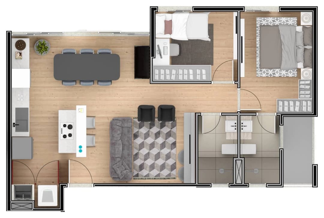 60 m²
